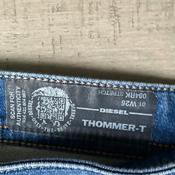 ⭐️DIESEL⭐️ Men’s Thommer-T Stretch Denim Jeans* W26 - Picture 5 of 7